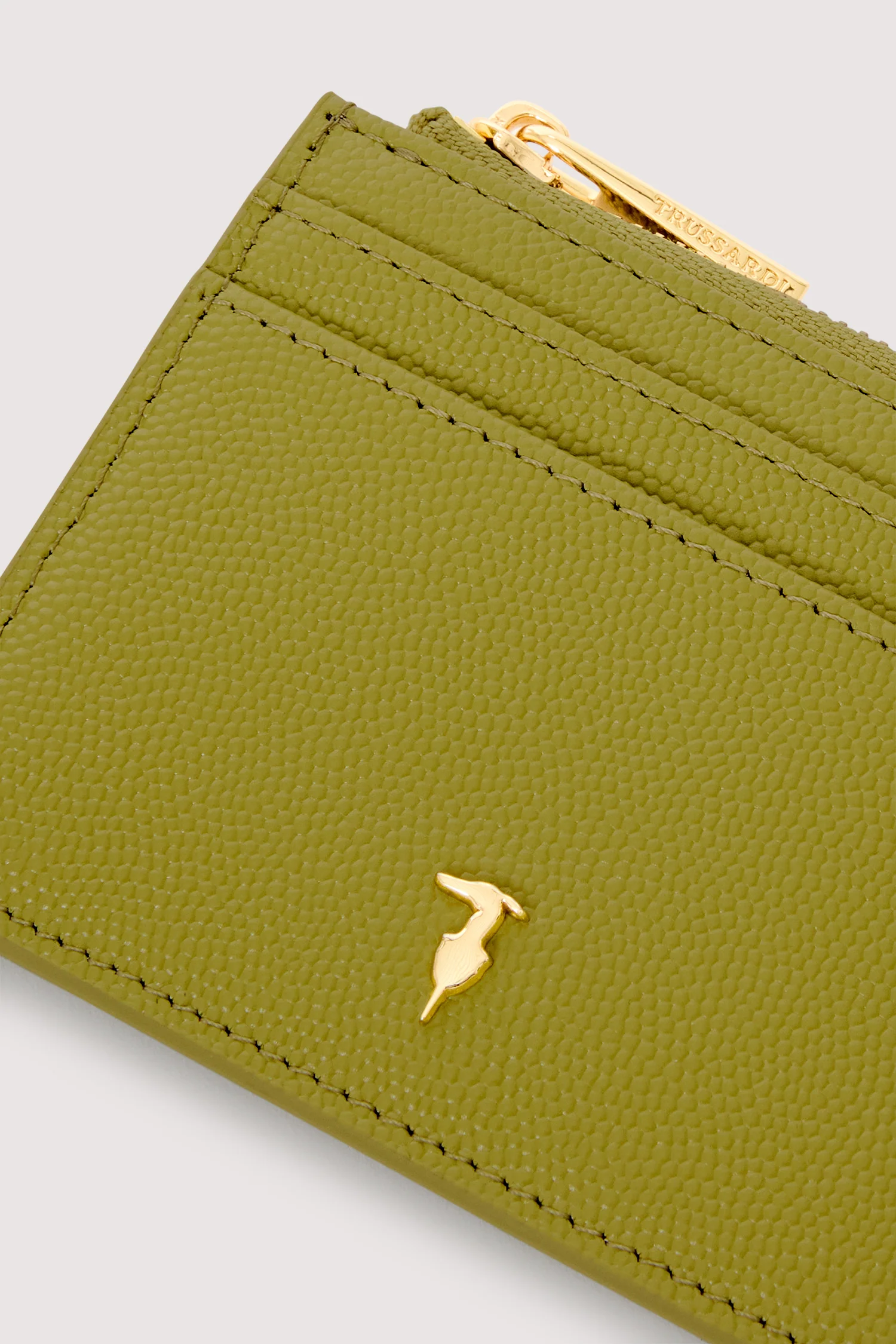 Cameo card holder in rice grain leather - Image 4