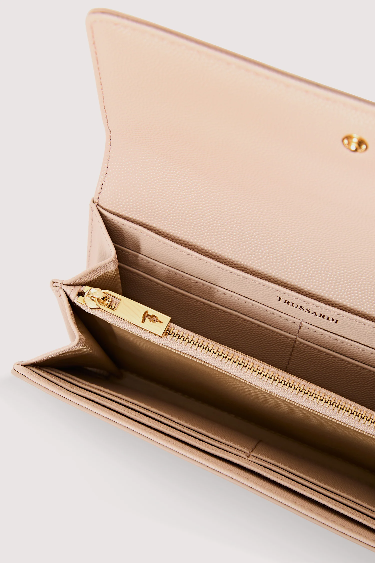 Cameo continental wallet in rice grain leather - Image 4