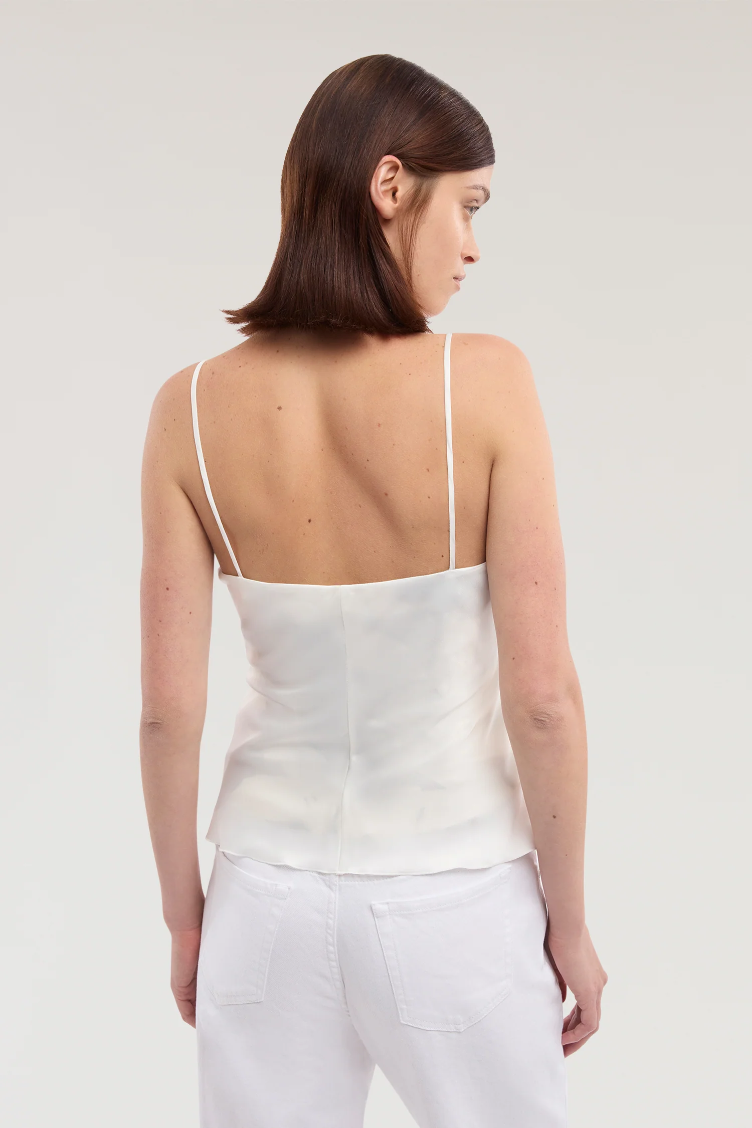 Double-layer top with satin print - Image 3
