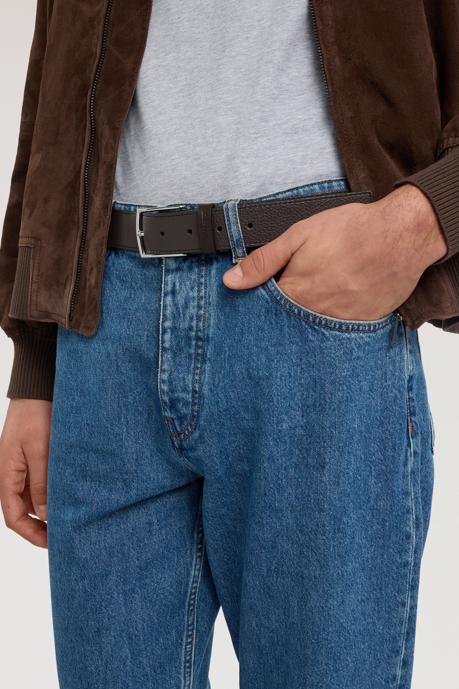 Essential hammered leather belt - Image 4