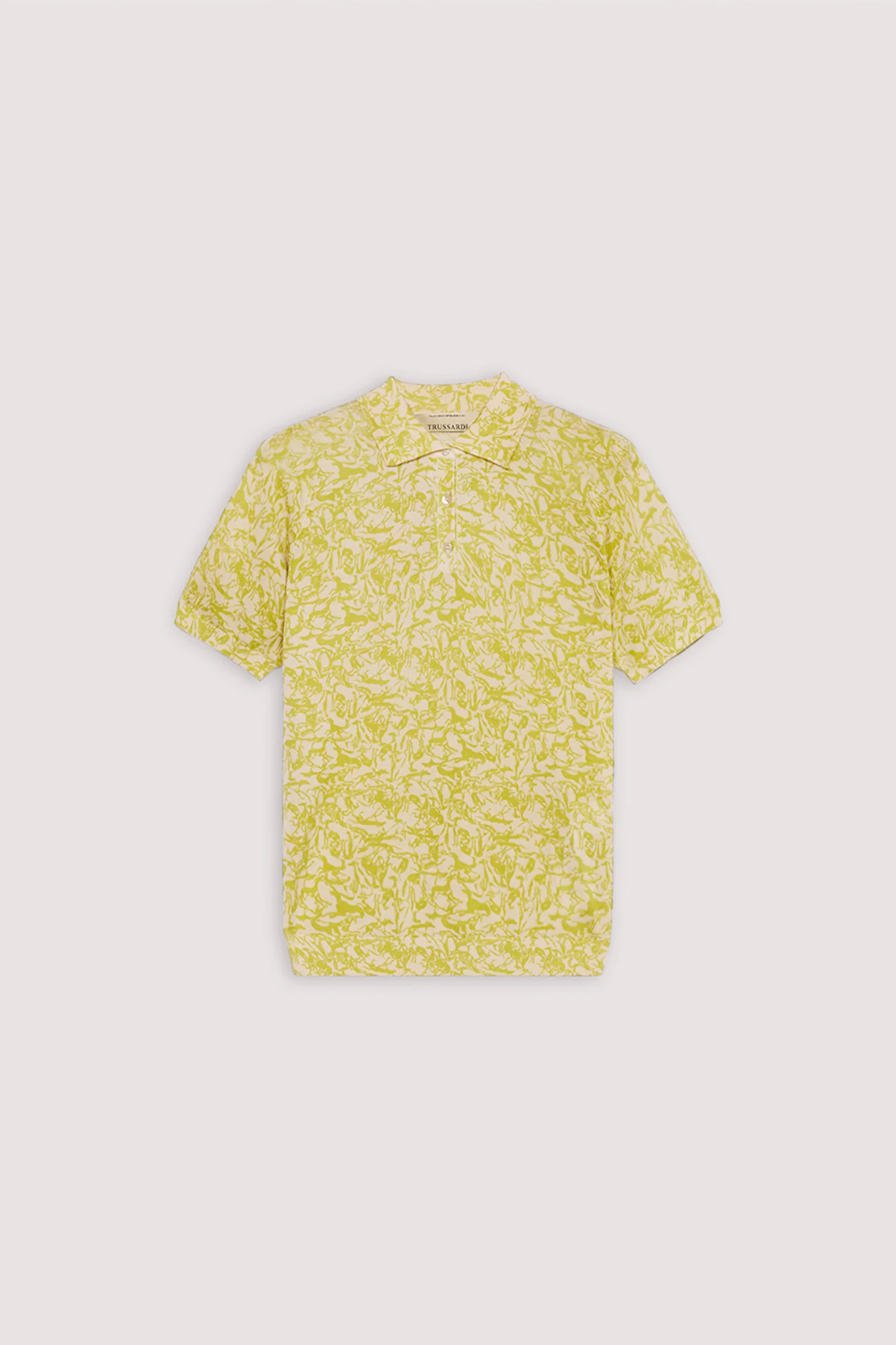 Polo shirt with print in lyocell, cotton and silk - Image 5