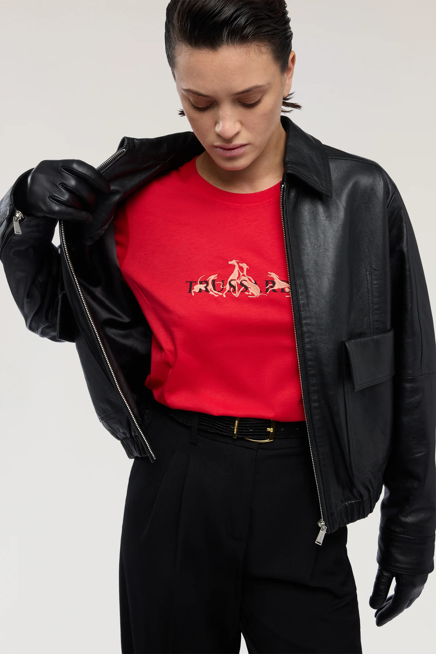 Regular fit T-shirt with print and embroidery - Image 4