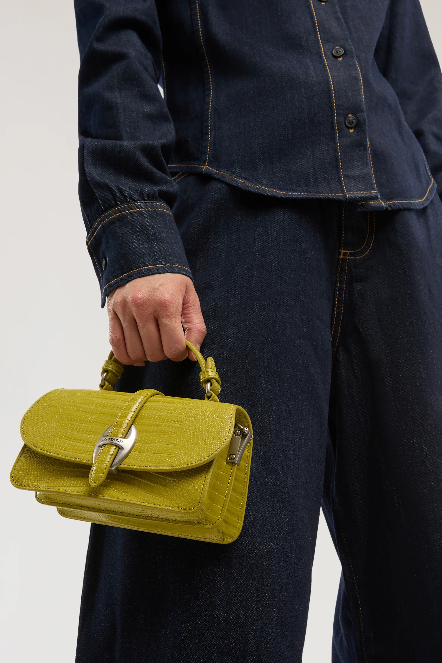 Velaria mini handbag in lizard-print leather - Image 2